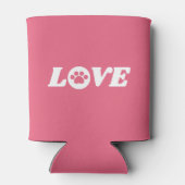 Liebe einfügen mit benutzerdefinierbarer Hintergru Dosenkühler (Rückseite)