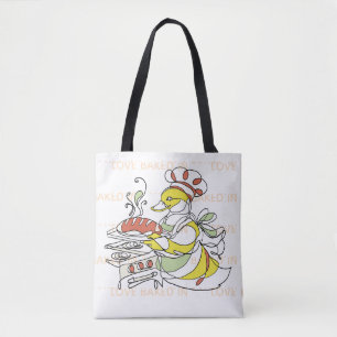 Liebe eingebackene Enten-Tragetasche Tasche