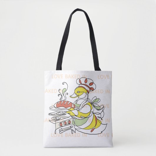 Liebe eingebackene Enten-Tragetasche Tasche (Vorderseite)