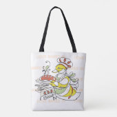 Liebe eingebackene Enten-Tragetasche Tasche (Rückseite)