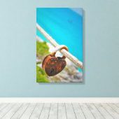 Liebe eingeschlossen! leinwanddruck (Insitu (Holzboden))