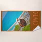 Liebe eingeschlossen! strandtuch (Vorderseite)