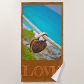 Liebe eingeschlossen! strandtuch (Vorderseite)