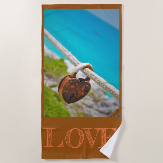 Liebe eingeschlossen! strandtuch (Vorderseite)
