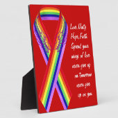 Liebe, Einheit und Frieden Fotoplatte (Seite)