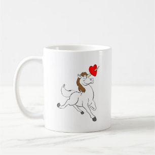 Liebe Einicorn Happy Valentinstag Kaffeetasse