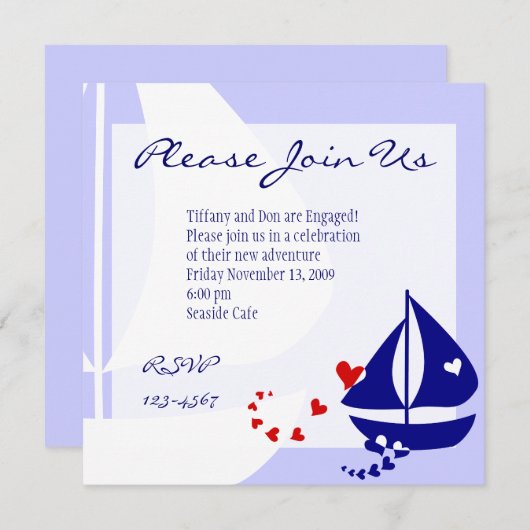 Liebe Einladung (Vorne/Hinten)