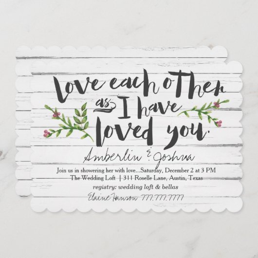 Liebe Einladung (Vorne/Hinten)