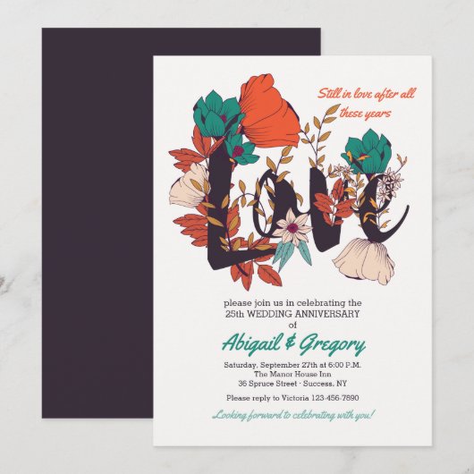 Liebe Einladung (Vorne/Hinten)