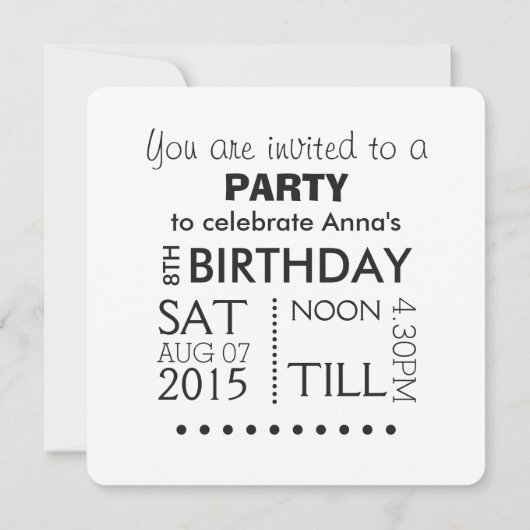 Liebe Einladung (Rückseite)