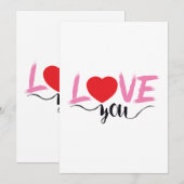 Liebe Einladung (Vorne/Hinten)