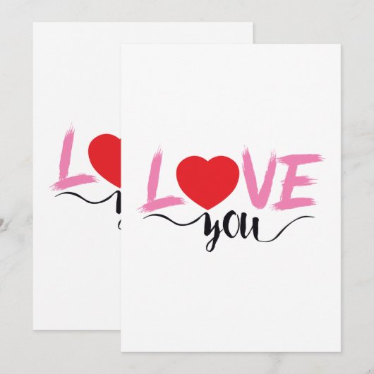 Liebe Einladung (Vorne/Hinten)