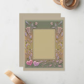 Liebe, Einladung, Hochzeit, Valentinstag Mitteilungskarte (Vorderseite/Rückseite Beispiel)