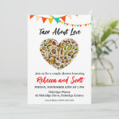 Liebe-Einladungen Einladung (Stehend Vorderseite)