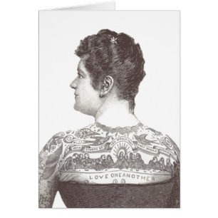 "Liebe Eins Andere" Tattoooid Viktorianische Frau