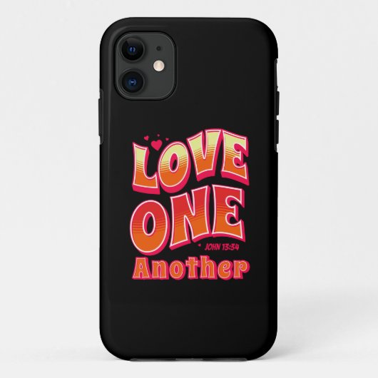 Liebe Eins John 13:34 Case-Mate iPhone Hülle (Rückseite)