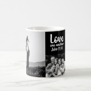 Liebe Eins John 13:34 personalisierte Umarmung Kaffeetasse