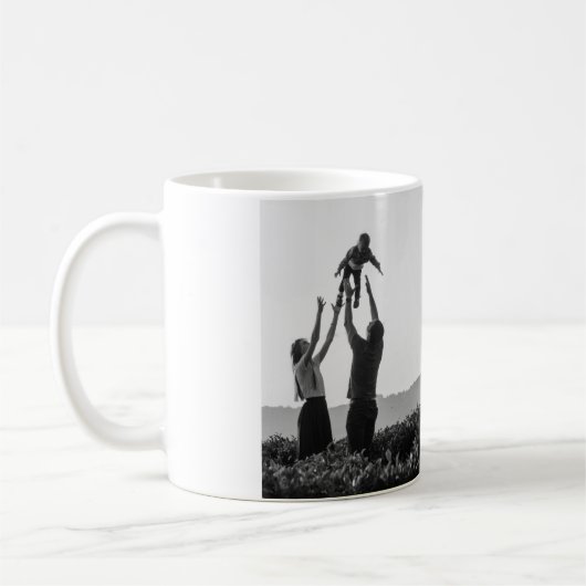 Liebe Eins John 13:34 personalisierte Umarmung Kaffeetasse (Links)