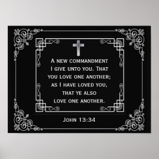 Liebe Eins John 13:34 Poster