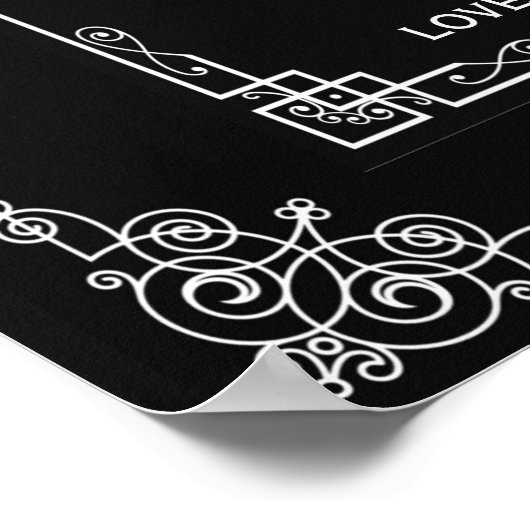 Liebe Eins John 13:34 Poster (Ecke)