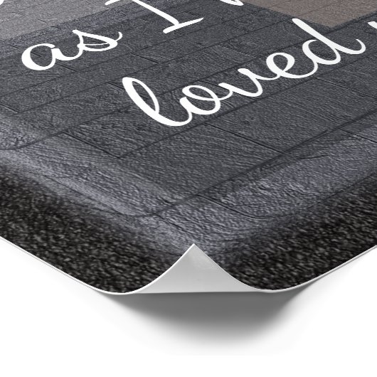 Liebe eins — Kunstdruck Poster (Ecke)