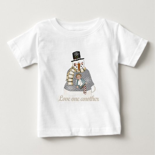 Liebe Eins Snowman T - Shirt und Geschenke (Vorderseite)