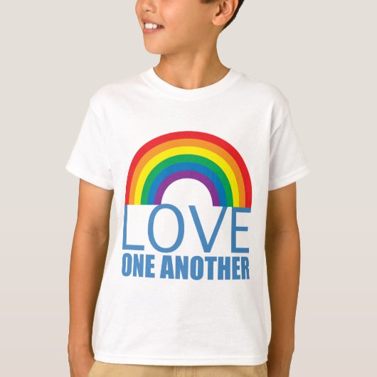 Liebe Eins weitere Rainbow Christlich Kids T-Shirt (Vorderseite)