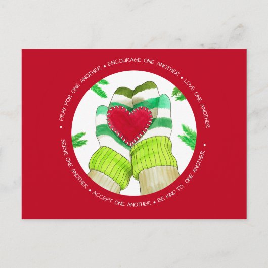 Liebe Eins weitere wärme Mitten Postkarte (Vorderseite)