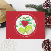 Liebe Eins weitere wärme Mitten Postkarte