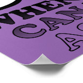 Liebe Einschlafen Witziges Plakatzeichen Poster (Ecke)