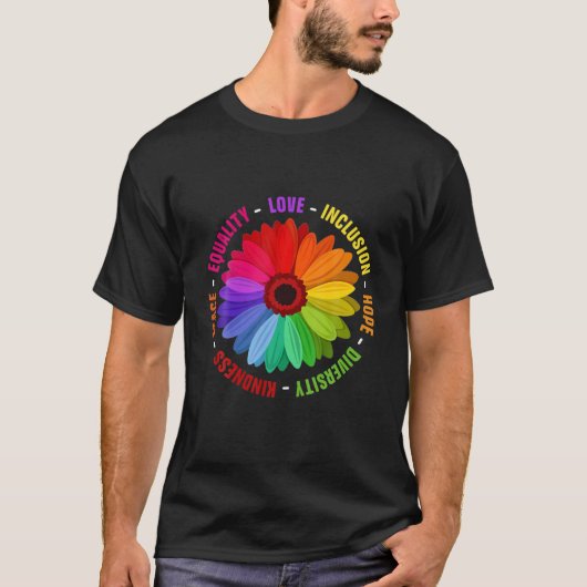 LIEBE, EINSCHLIESSUNG, HOFFNUNG, DIVERSITY, KINDNE T-Shirt (Vorderseite)