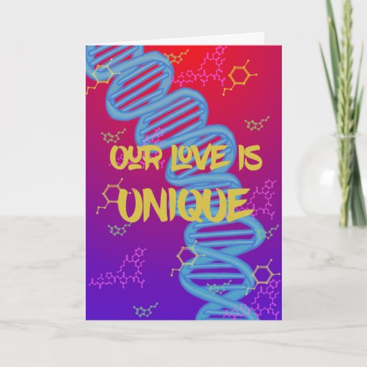 Liebe einzigartig wie wir karte (Vorderseite)