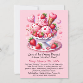 Liebe & Eiscreme Brunch Einladung