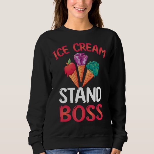 Liebe Eiscreme Sweatshirt (Vorderseite)
