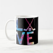 Liebe Eishockey Girls Hockey Geschenke Eishockey Kaffeetasse (Links)