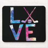 Liebe Eishockey Girls Hockey Geschenke Eishockey Mousepad (Vorne)