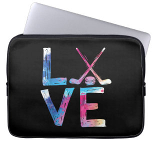 Liebe Eishockey Hockey Girls Geschenke Womens Ice Laptopschutzhülle