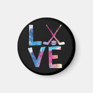 Liebe Eishockey Hockey Girls Geschenke Womens Ice  Magnet