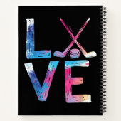 Liebe Eishockey Hockey Girls Geschenke Womens Ice  Notizblock (Rückseite)