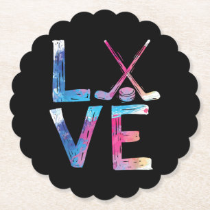 Liebe Eishockey Hockey Girls Geschenke Womens Ice Untersetzer
