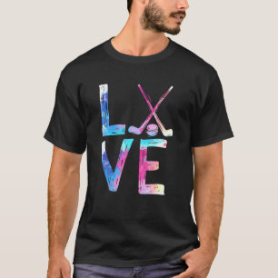Liebe Eishockey Hockey Girls Hockey Damen Eishocke T-Shirt