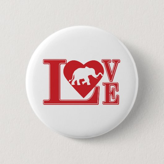Liebe-Elefanten Button (Vorderseite)