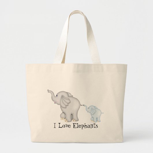 Liebe Elefanten Tasche (Vorne)
