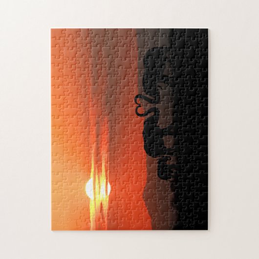 Liebe Elefantenfamilie, Jigsaw Puzzle (Vertikal)