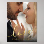 Liebe elegante Drehbücher Namen Foto Foliendrucke (Vorderseite)