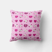 Liebe Elegante Moderne Kunst, Dichtung und Musik Kissen (Rückseite)