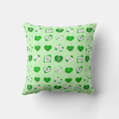 Liebe Elegante Moderne Kunst, Dichtung und Musik Kissen (Rückseite)