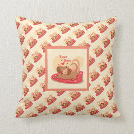 Liebe Elegante Moderne Kunst, Dichtung und Musik Kissen