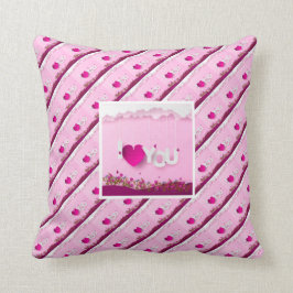 Liebe Elegante Moderne Kunst, Dichtung und Musik Kissen