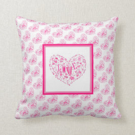 Liebe Elegante Moderne Kunst, Dichtung und Musik Kissen